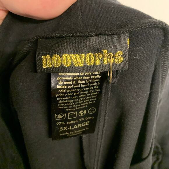 NWT Nooworks Black Kick Flare Pants Stretch Pull On Comfy Athleisure Slacks - Picture 5 of 7